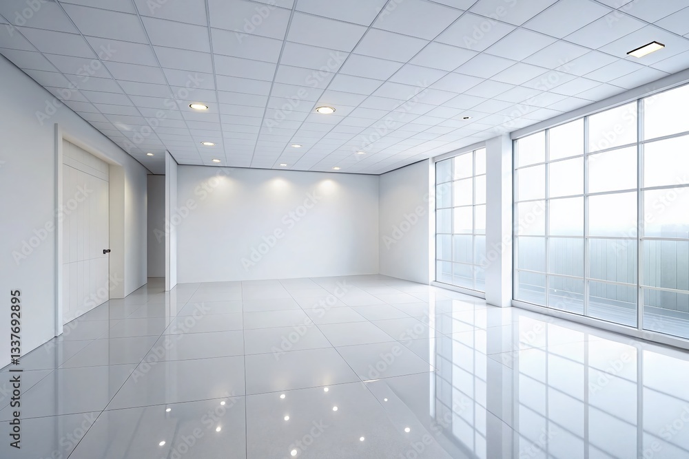 Luxurious Empty White Studio Room Interior for Product Photography - Clean Minimalist Background Luxurious Empty White Studio Room Interior for Product Photography - Clean Minimalist Background