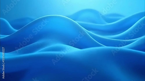 Wallpaper Mural Dynamic Blue Background with Soft Flowing Texture Lines | Abstract Motion Torontodigital.ca