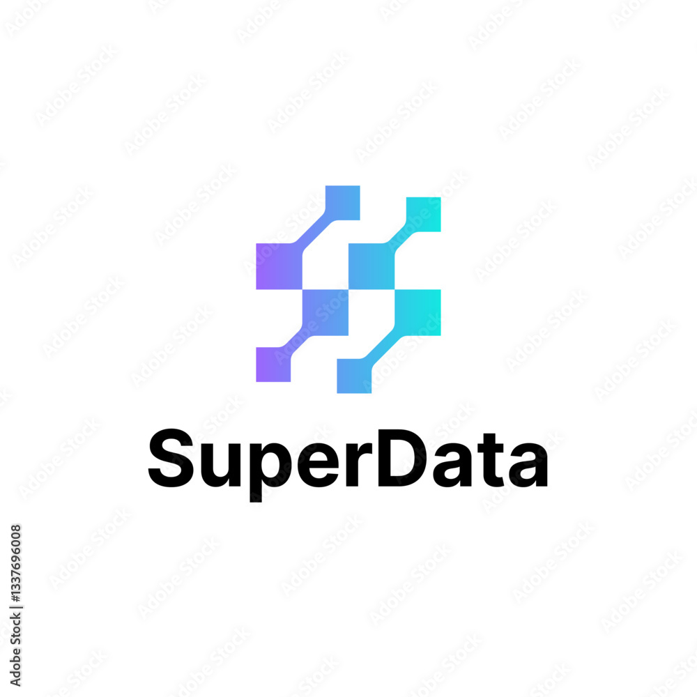S Letter Data Blockchain Linked Squares Logo Vector Abstract Illustration Icon Design Template Element S Letter Data Blockchain Linked Squares Logo Vector Abstract Illustration Icon Design Template Element