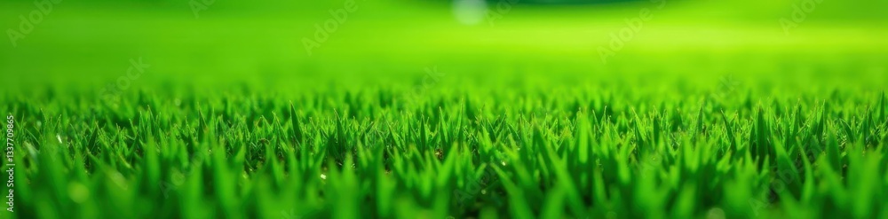 Short, lush grass blades, geometric putting green, field, meadow, photo Short, lush grass blades, geometric putting green, field, meadow, photo