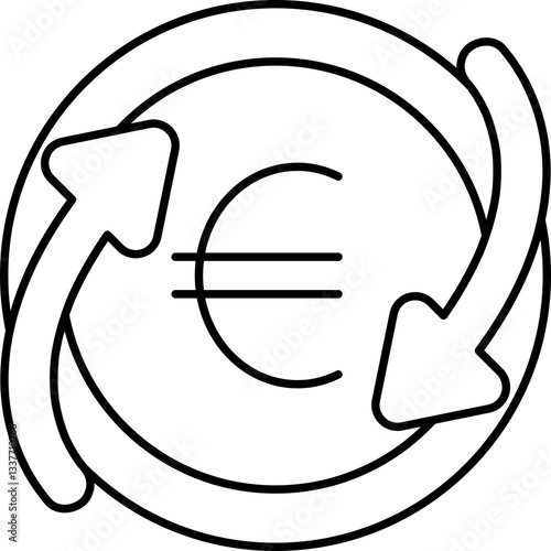 Finances - economy - business - icon black line