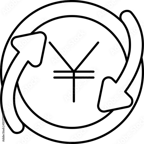 Finances - economy - business - icon black line