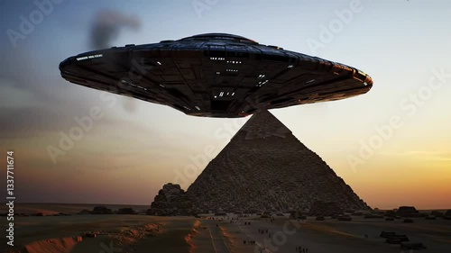 The Great Pyramid of Giza is actually a landing site for an alien spacecraft