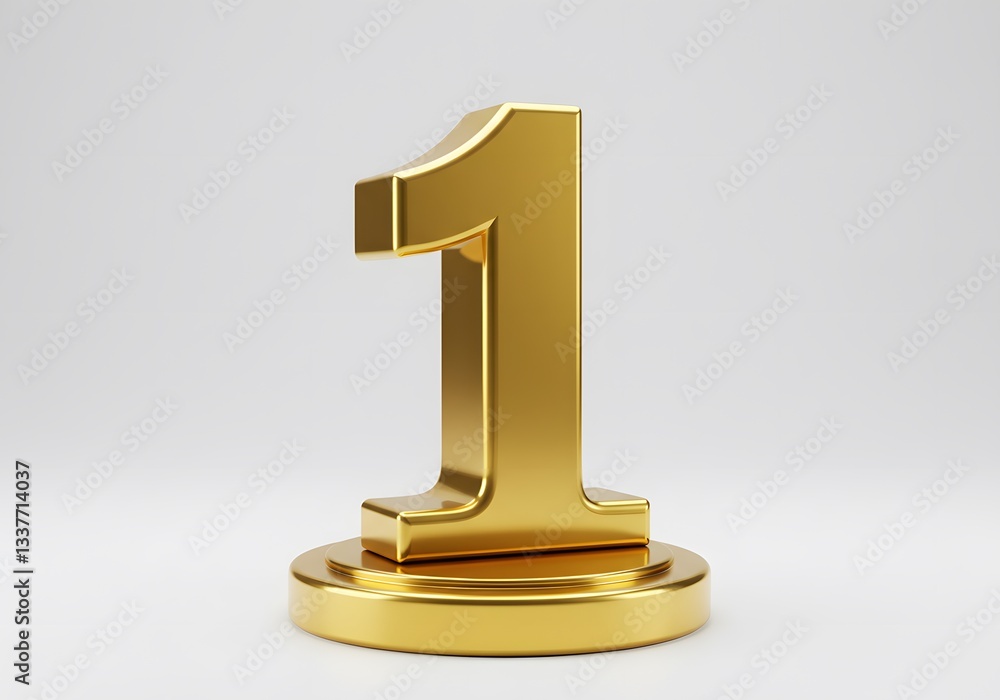 Golden Number One Trophy: A Symbol of Victory and Success Golden Number One Trophy: A Symbol of Victory and Success
