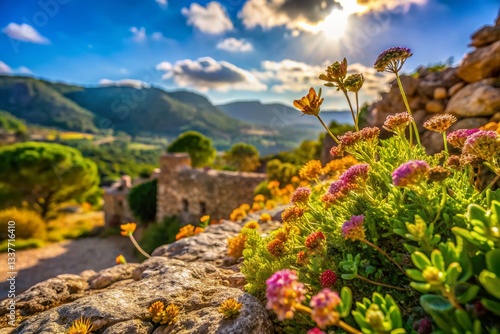 Majorca Countryside Macro Photography: Vibrant Flowers & Textures