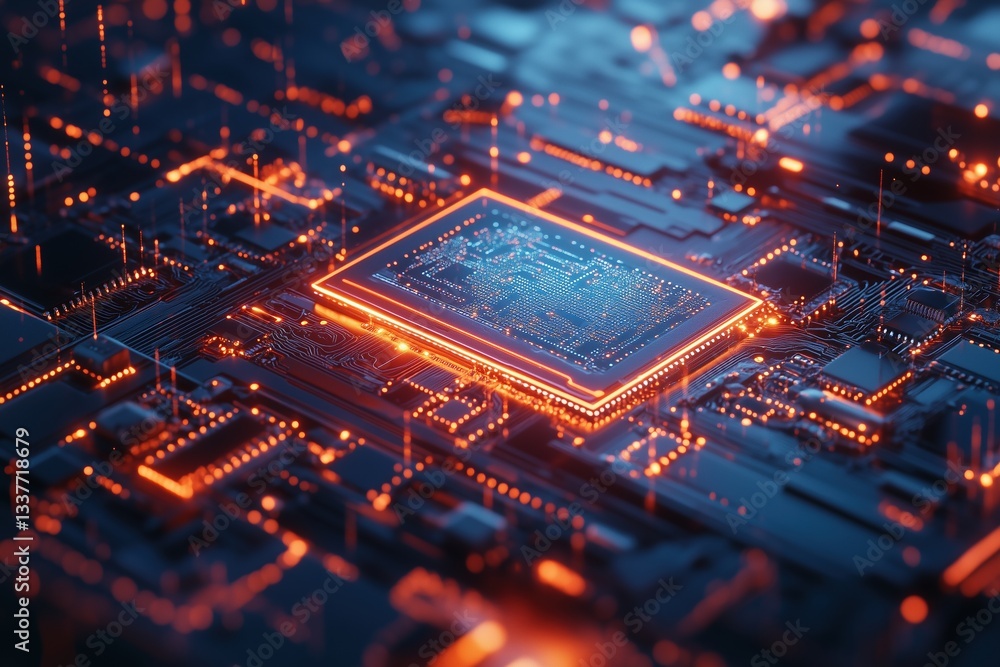 Obraz premium The quantum chip