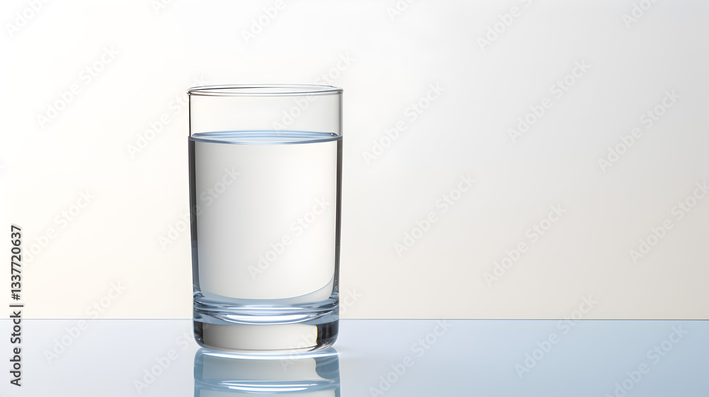 A glass of water is sitting on a table A glass of water is sitting on a table