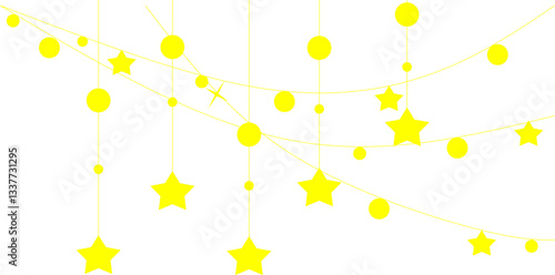 Festive New year Lights Element