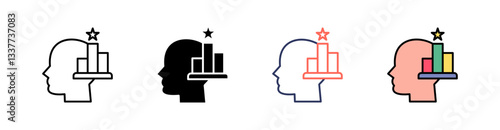 Challenge Multi Style Icon Set Vector 