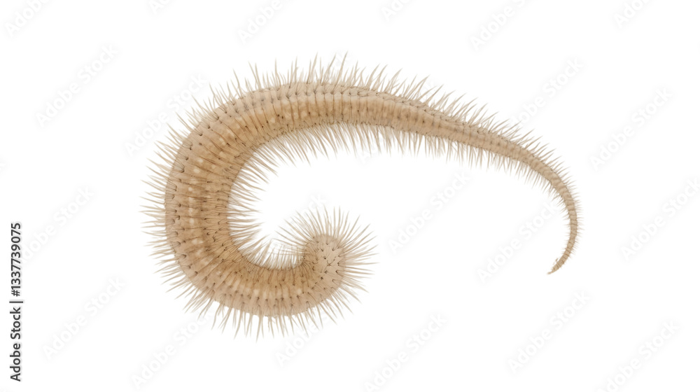Obraz premium Side View of Millipede - Transparent PNG on White