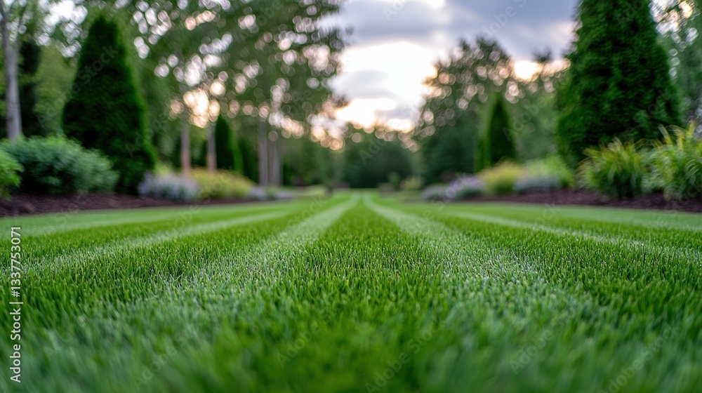 Freshly Mowed Lawn A vibrant green, perfectly striped lawn extending into the distance, showcasing the precision and artistry of lawn care. Freshly Mowed Lawn A vibrant green, perfectly striped lawn extending into the distance, showcasing the precision and artistry of lawn care.