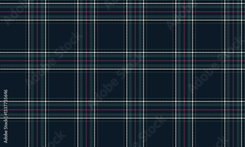 Seamless plaid pattern, navy, green, white, pink, modern feel, suitable for designing clothes, skirts and pants or other products, vector illustration.