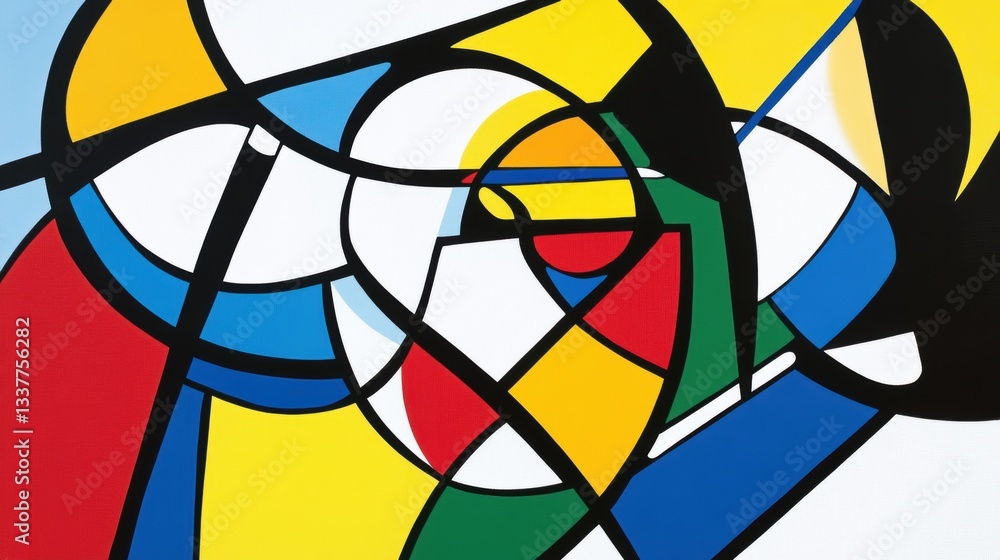 Fototapeta premium Intriguing Abstract Composition: A Tapestry of Visual Enigmas