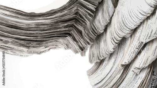 Close-up shot of a piece of wood, showcasing its layered and textured surface. The image is in grayscale, exhibiting a range of light and dark tones.  The wood appears aged and weathered, with