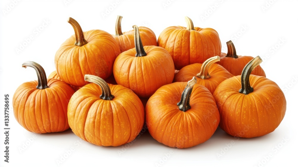 Fresh Orange Pumpkins Piled Together for Autumn Harvest Display Fresh Orange Pumpkins Piled Together for Autumn Harvest Display