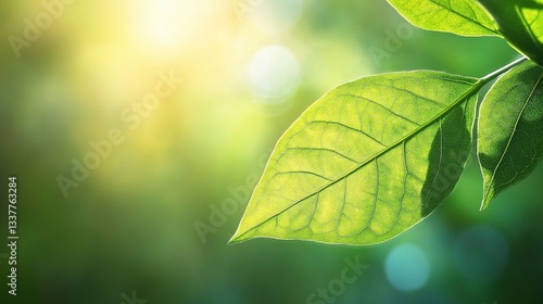 Fresh Green Leaf Symbolizing New Life and Spring's Awakening