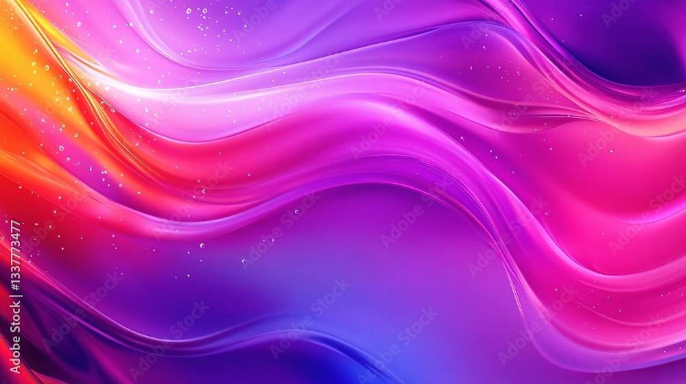 Naklejka premium Colorful Abstract Liquid Wave Background with Fluid Motion Effect