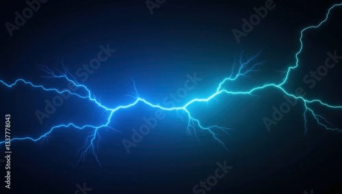 Wallpaper Mural Electric Neon Streaks of Blue and Green Chaos on Dark Background Torontodigital.ca