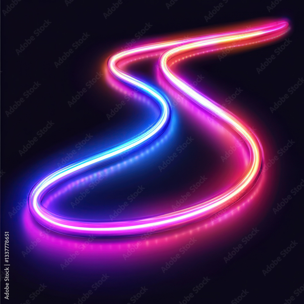 glowing neon lines glowing neon lines
