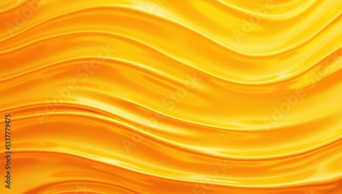 Metallic Waves with Silky Smooth Texture for Abstract Luxury Background