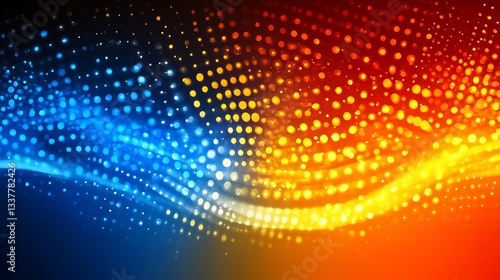 Wallpaper Mural Abstract Blue And Orange Light Bokeh Background Torontodigital.ca