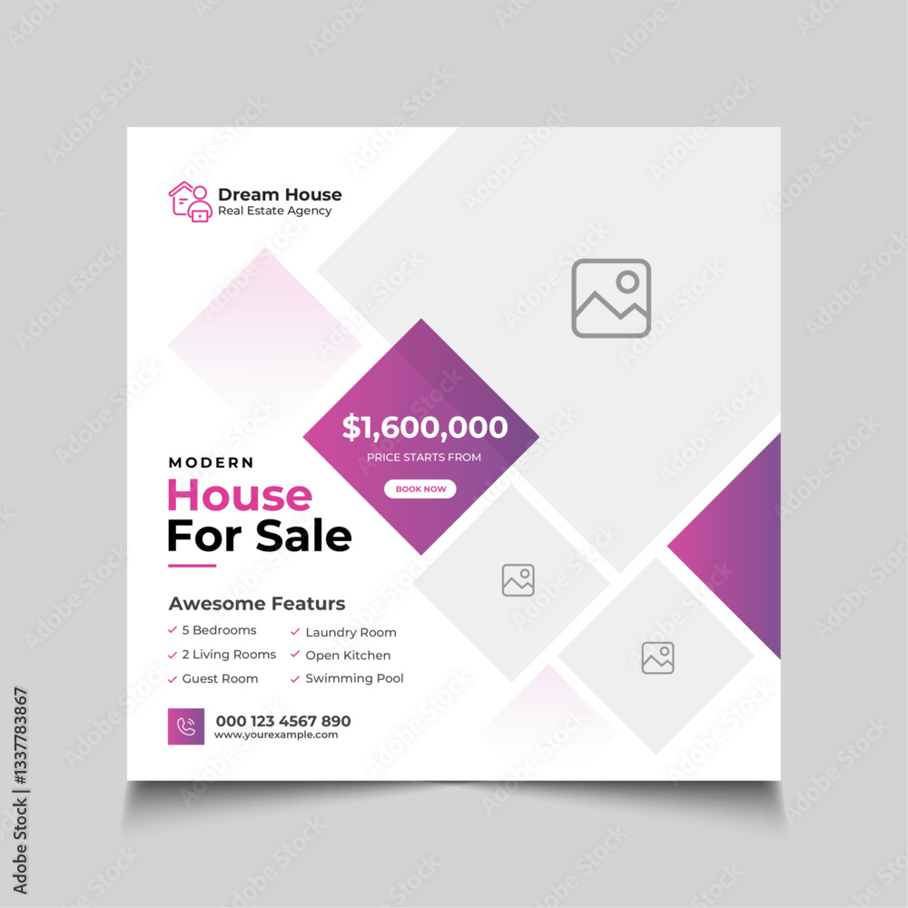 Real estate sale social media banner Real estate sale social media banner