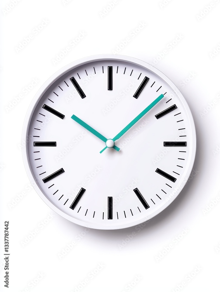 Minimalist clock design showcasing elegance and time management. Minimalist clock design showcasing elegance and time management.