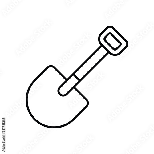 Shovel vector icon 