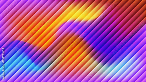 Colorful Fractal Glass Gradient Textures