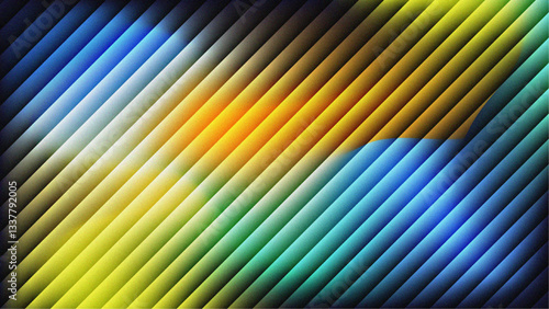 Colorful Fractal Glass Gradient Textures