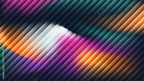 Colorful Fractal Glass Gradient Textures