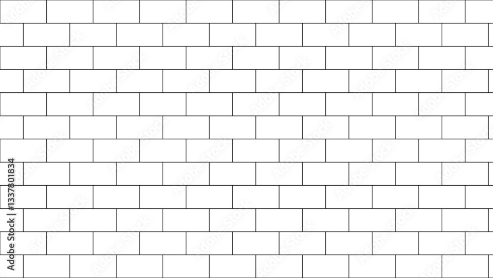 Fototapeta premium White brick wall background pattern . building architecture brick wall concrete abstract backgrounds .