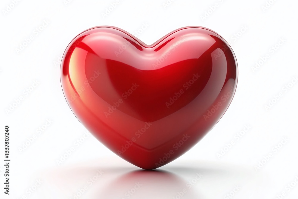 Romantic Heart Shape, White Background Stock Photo - Perfect for Valentine's Day & Love Designs Romantic Heart Shape, White Background Stock Photo - Perfect for Valentine's Day & Love Designs