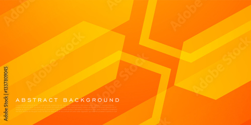 Abstract colorful orange bright 3D background. Simple dynamic shapes color pattern. Eps10 vector