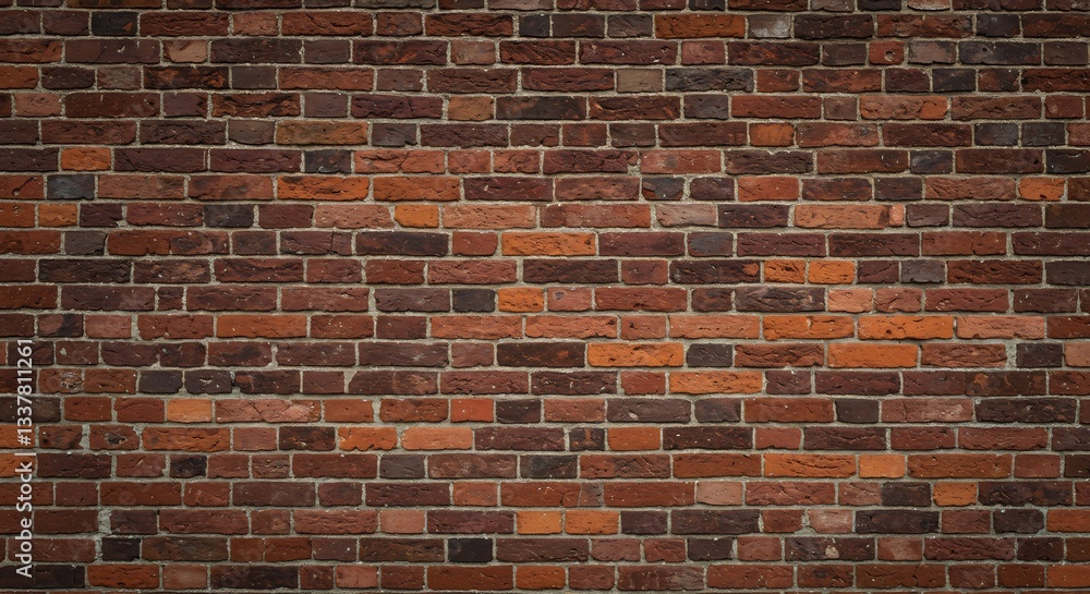 Rustic Red Brick Wall Texture Background. AI Generated Rustic Red Brick Wall Texture Background. AI Generated
