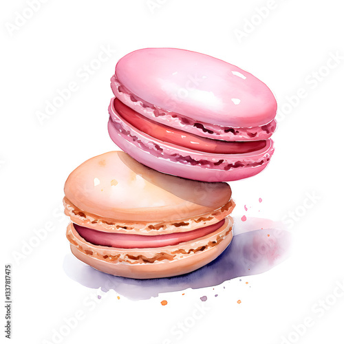 Wallpaper Mural Digital technology macaron watercolor design illustration Torontodigital.ca