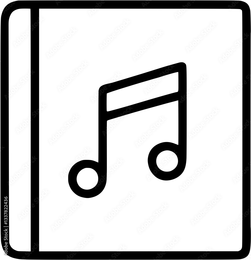 Album in outline icon style, Media and files theme. Album in outline icon style, Media and files theme.