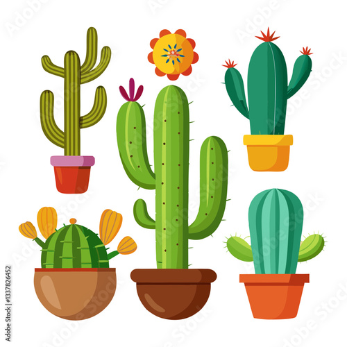 Desert Cactus and Flora Collection