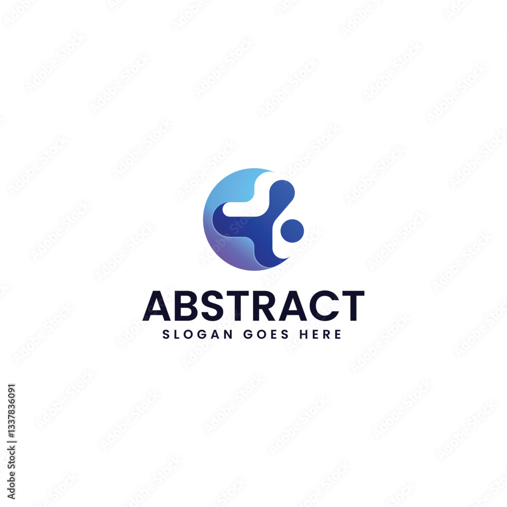 Abstract Gradient Colorful Logo Abstract Gradient Colorful Logo