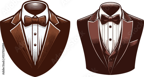 vector illustration of a suit