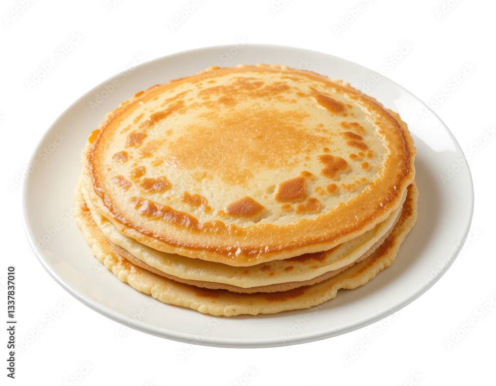close up of pancake. stack of pancakes isolated on transparent or white background close up of pancake. stack of pancakes isolated on transparent or white background