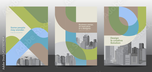 Template vector design set  for Brochure, AnnualReport, Corporate Presentation, Portfolio, Flyer, layout modern, posters collection Eps10