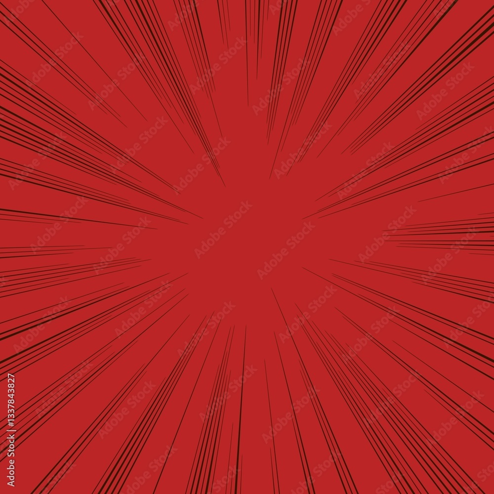 Obraz premium Retro Red Comic Background