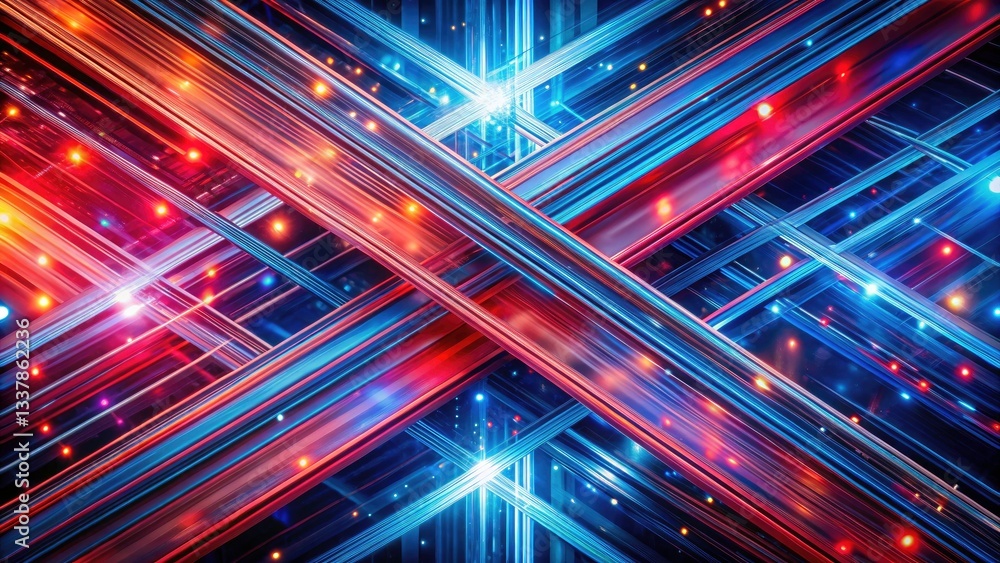 Diagonal Abstract Lines Background: Red Blue Aerial Photography Poster Banner Design Diagonal Abstract Lines Background: Red Blue Aerial Photography Poster Banner Design