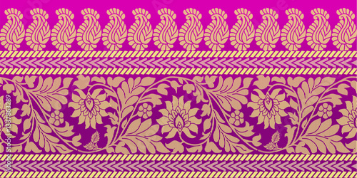 beautiful graphic saree design and this sari design is in Indian style which is for textile fashion industry and it can be used as wallpaper backdrop and website bg this style is originated in india 