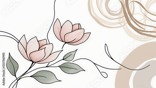 Soft Florals: Cherry Blossoms in Subtle Harmony