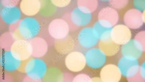 Pastel Glow: A Play of Blurred Radiance