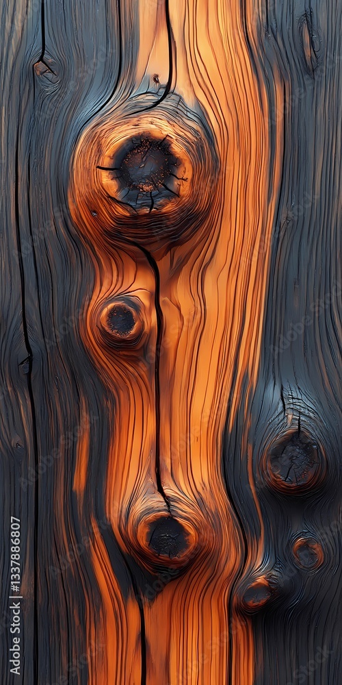 Varnished wood pattern with natural knots and polished grain, highlighting organic textures, rich wooden tones, and smooth timber surface for design backgrounds Varnished wood pattern with natural knots and polished grain, highlighting organic textures, rich wooden tones, and smooth timber surface for design backgrounds
