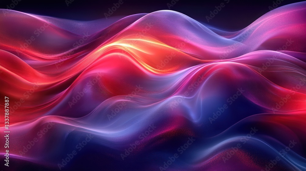 custom made wallpaper toronto digitalAbstract Red and Blue Waves: A Digital Art Piece