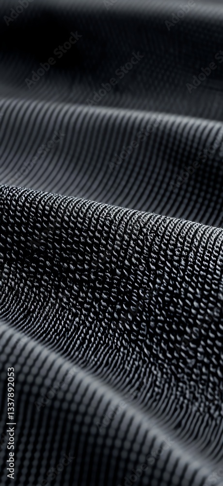 custom made wallpaper toronto digitalDetailed View of Woven Fabric with Dark Gray Linear Pattern